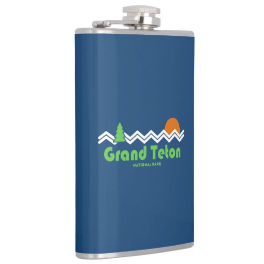 Grand Teton National Park Retro Heupfles (Rechts)