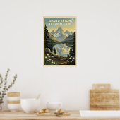 Grand Teton National Park Retro Poster (Keuken)