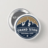 Grand Teton National Park Ronde embleem Button 5,7 Cm (Voorkant /achterkant)