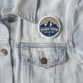 Grand Teton National Park Ronde embleem Button 5,7 Cm (In situ)