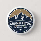 Grand Teton National Park Ronde embleem Ronde Button 5,7 Cm (Voorkant)