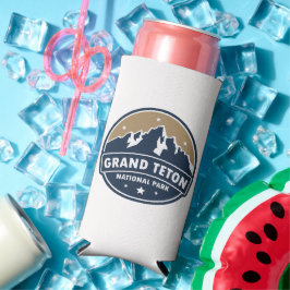Grand Teton National Park Ronde embleem Seltzer Blikjeskoeler