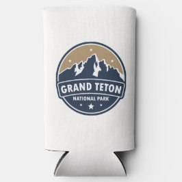 Grand Teton National Park Ronde embleem Seltzer Blikjeskoeler