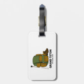 Grand Teton National Park rugzak Bagagelabel (Achterkant verticaal)