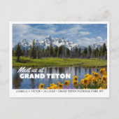 Grand Teton National Park Save the Date Briefkaart (Voorkant)