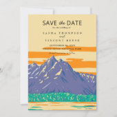 Grand Teton National Park Save the Date Kaart (Voorkant)
