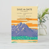 Grand Teton National Park Save the Date Kaart (Staand voorkant)