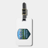 Grand Teton National Park Schild Bagagelabel (Voorkant verticaal)