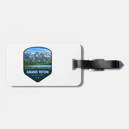 Grand Teton National Park Schild Bagagelabel (Achterkant horizontaal)