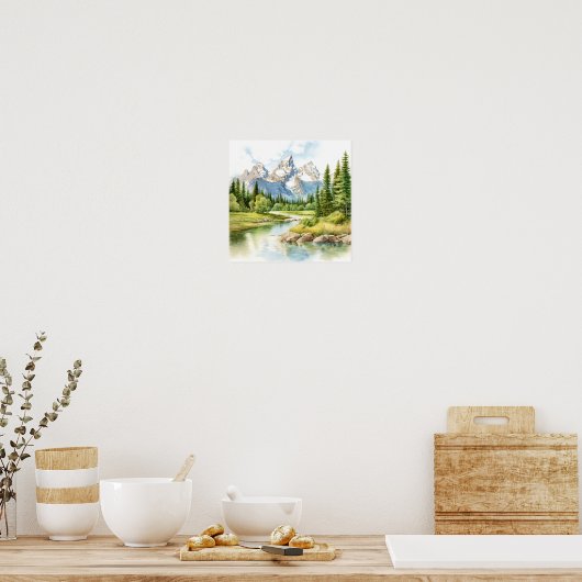 Grand Teton National Park Schilderij Print (Keuken)