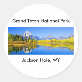 Grand Teton National Park Series 1 Ronde Sticker