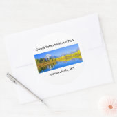 Grand Teton National Park Series 1 Ronde Sticker (Envelop)