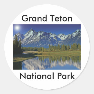 Grand Teton National Park Series 4 Ronde Sticker