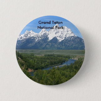 Grand Teton National Park Series 8 Ronde Button 5,7 Cm