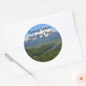 Grand Teton National Park Series 8 Ronde Sticker (Envelop)