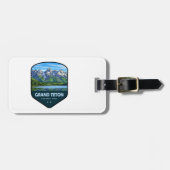 Grand Teton National Park Shield Bagagelabel (Voorkant horizontaal)