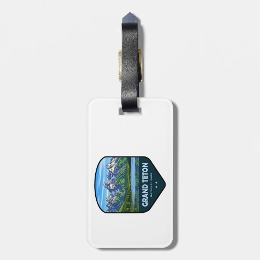 Grand Teton National Park Shield Bagagelabel (Achterkant verticaal)