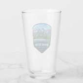 Grand Teton National Park Shield Glas (Achterkant)