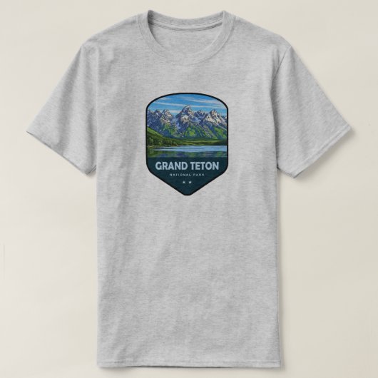 Grand Teton National Park Shield T-shirt (Design voorkant)