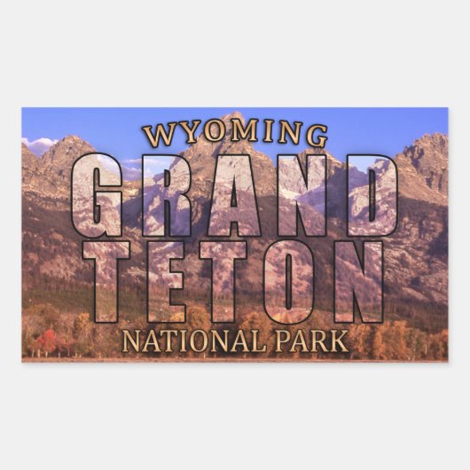 Grand Teton National Park Stickers (Voorkant)