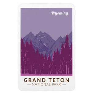 Grand Teton National Park Teton Range Reiskunst Magneet