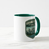 Grand Teton National Park Travel Mug Mok (Voorkant rechts)
