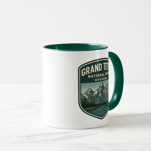 Grand Teton National Park Travel Mug Mok (Voorkant rechts)