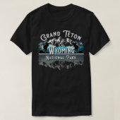  Grand Teton National Park Vakantie Souveni T-shirt (Design voorkant)