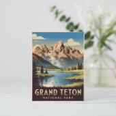 Grand Teton National Park Vintage Briefkaart (Staand voorkant)