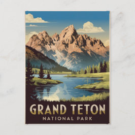 Grand Teton National Park Vintage Briefkaart