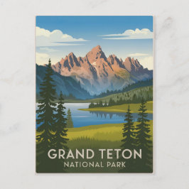 Grand Teton National Park Vintage Briefkaart