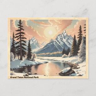 Grand Teton National Park Vintage Briefkaart