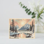 Grand Teton National Park Vintage Briefkaart (Staand voorkant)
