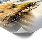 Grand Teton National Park Waterverf Poster (Hoek)