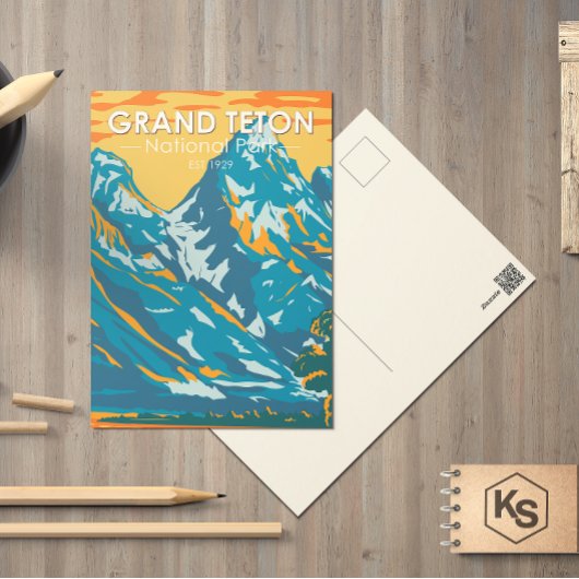 Grand Teton National Park Wyoming  Briefkaart