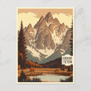 Grand Teton National Park Wyoming Briefkaart