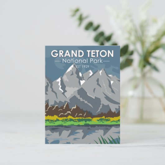 Grand Teton National Park Wyoming  Briefkaart (Staand voorkant)