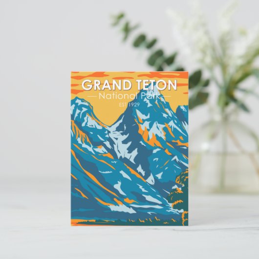 Grand Teton National Park Wyoming  Briefkaart (Staand voorkant)