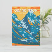 Grand Teton National Park Wyoming  Feestdagenkaart (Staand voorkant)
