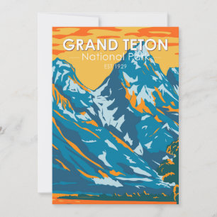 Grand Teton National Park Wyoming  Feestdagenkaart