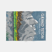 Grand Teton National Park Wyoming  Fleece Deken (Voorkant (Horizontaal))