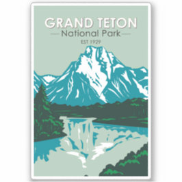 Grand Teton National Park Wyoming Jackson Hole Sticker