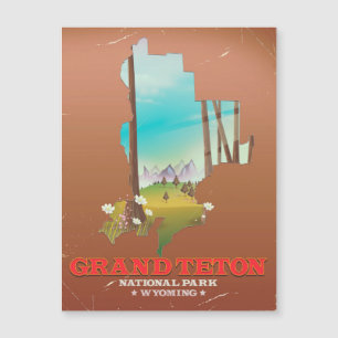 Grand Teton National Park Wyoming Kaart