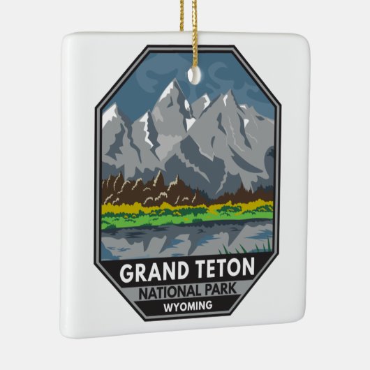 Grand Teton National Park Wyoming  Keramisch Ornament (Rechts)