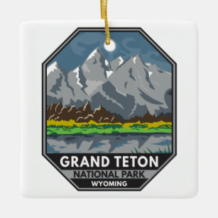 Grand Teton National Park Wyoming  Keramisch Ornament