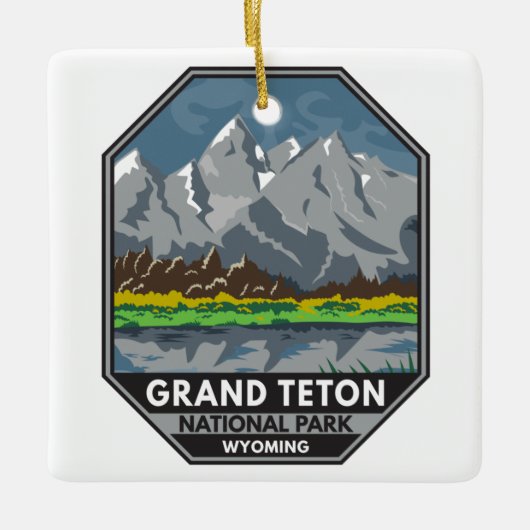 Grand Teton National Park Wyoming  Keramisch Ornament (Voorkant)