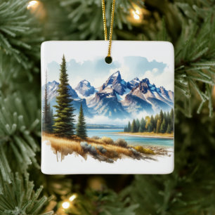 Grand Teton National Park Wyoming Keramisch Ornament