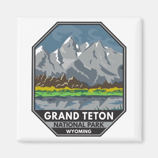 Grand Teton National Park Wyoming  Magneet (Voorkant)