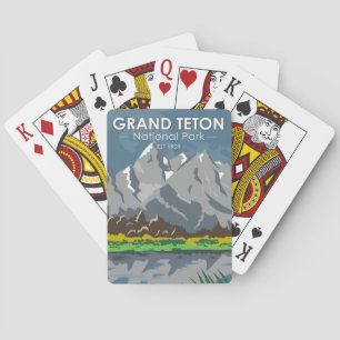 Grand Teton National Park Wyoming  Pokerkaarten