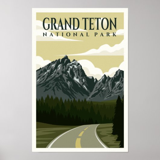 Grand Teton National Park Wyoming  Poster (Voorkant)